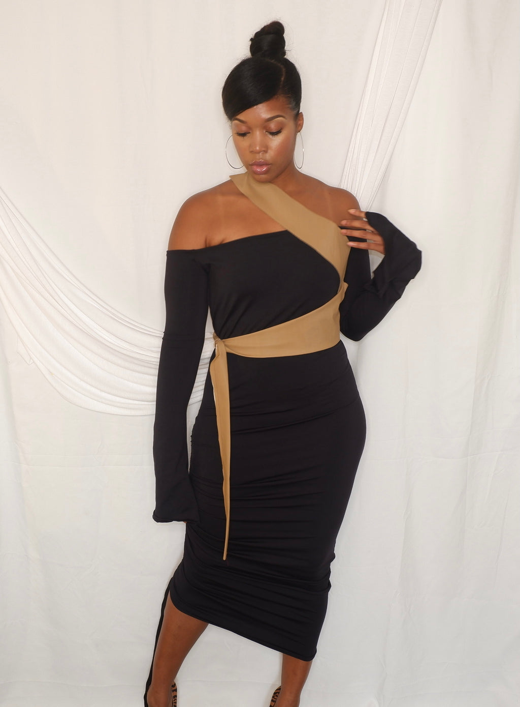 Sweep Me Dress w/ Belt