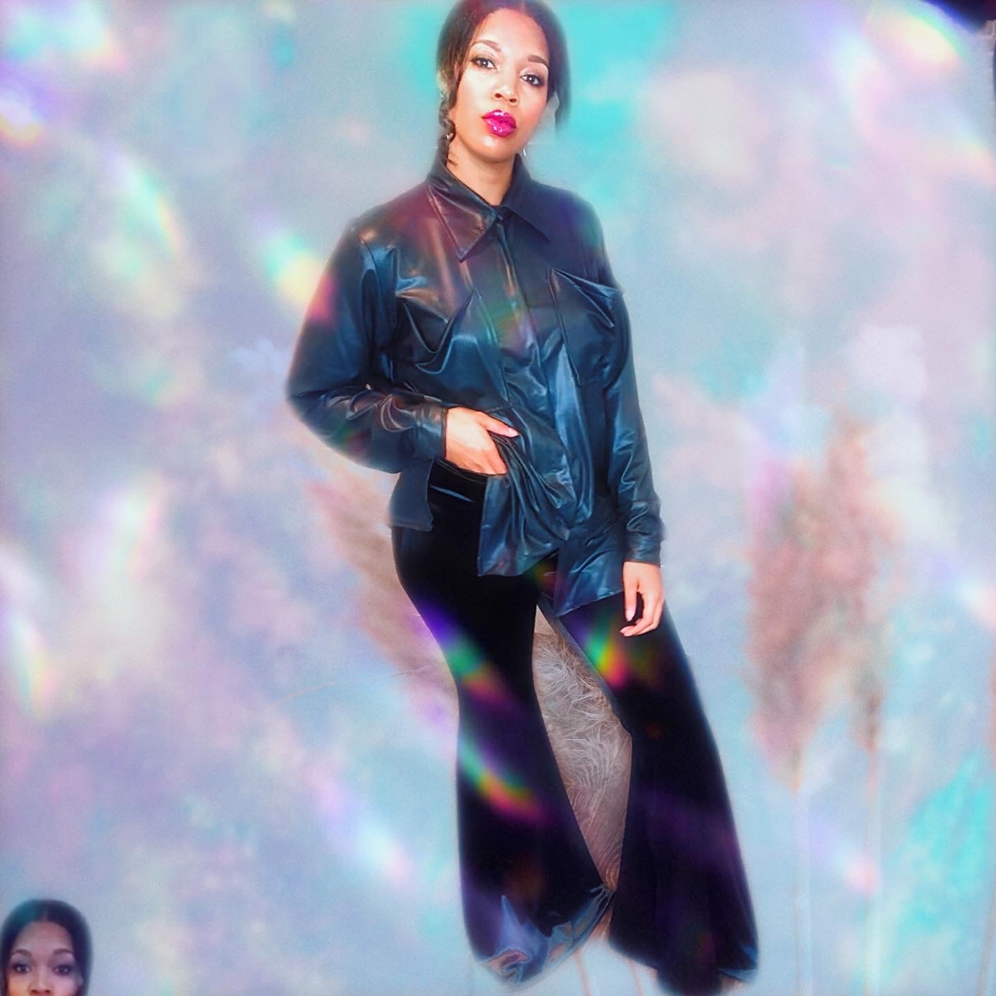 Ultra Black Button Up